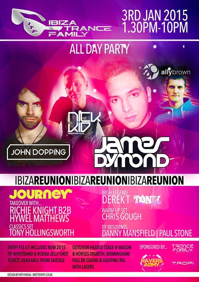 Ibiza Reunion - All Day Party 3RD JAN 2015